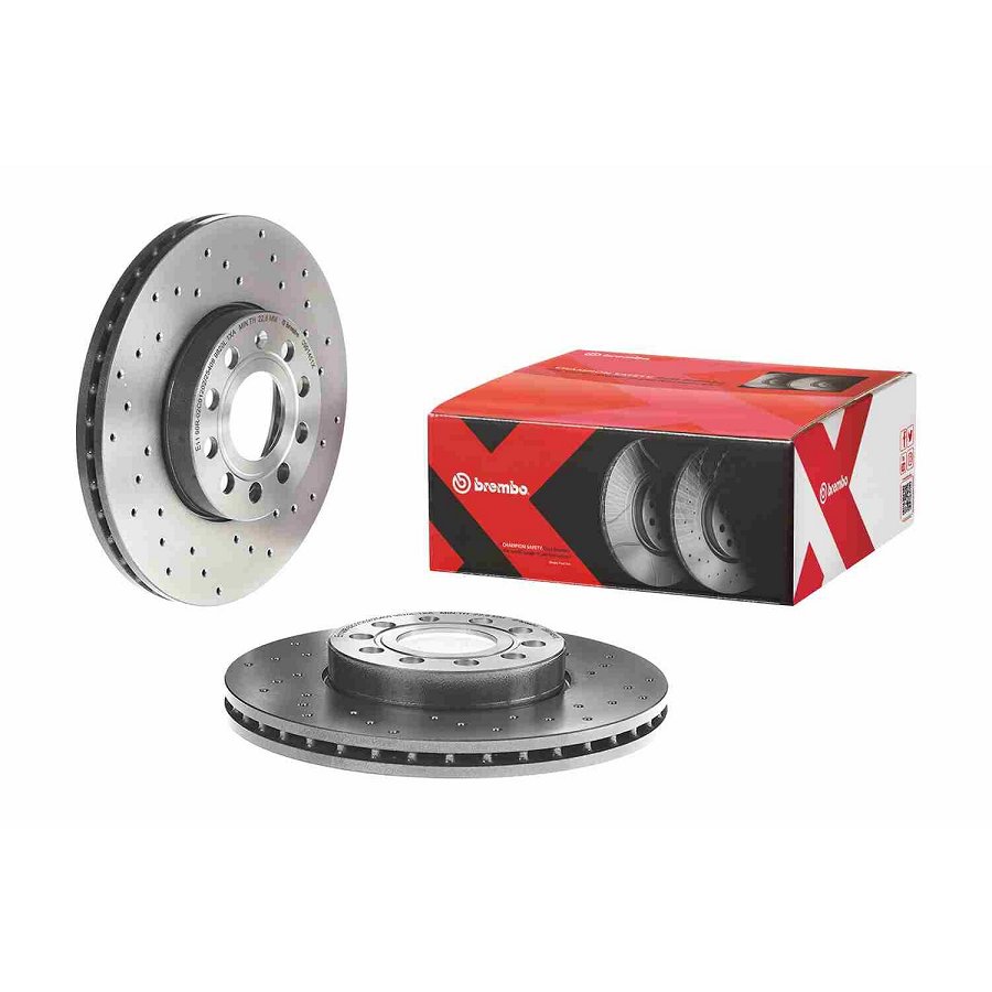 2 Disques De Frein Brembo Xtra Vernis Uv 09.9145.1x