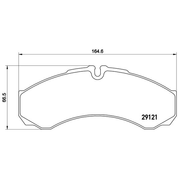 4 Plaquettes De Frein Brembo Pa6021