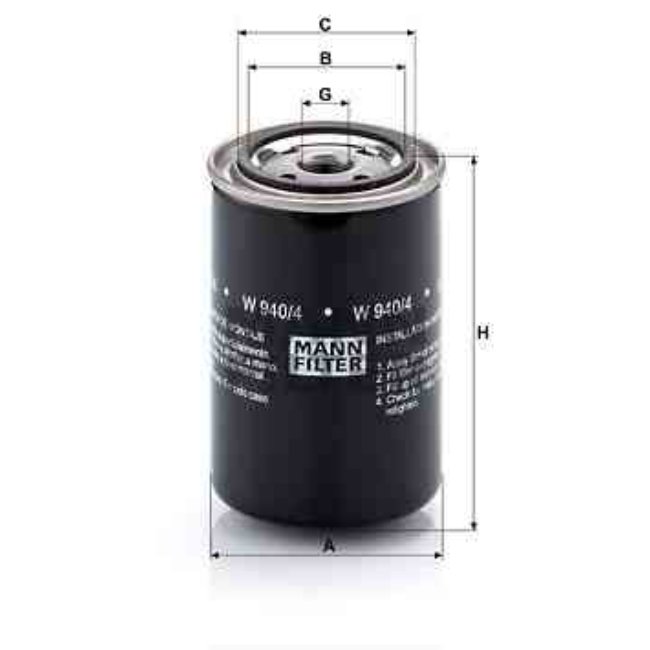 Filtre À Huile Mann-filter W940/4