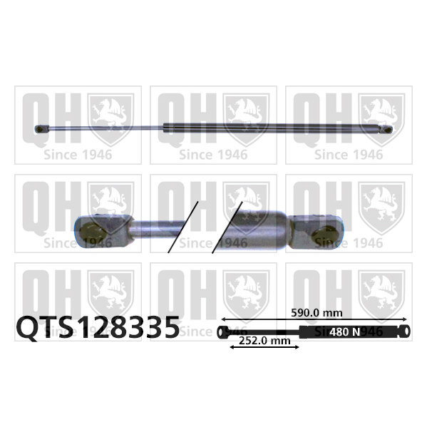 Vérin De Coffre Quinton Hazell Qts128335