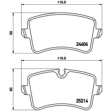 4 Plaquettes De Frein Brembo P85118