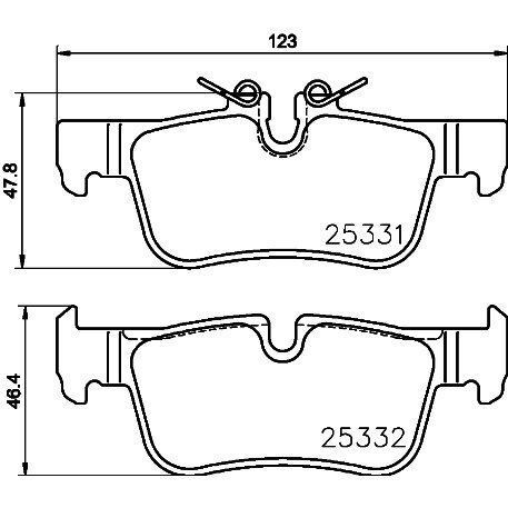 4 Plaquettes De Frein Brembo P 06 094