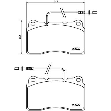 4 Plaquettes De Frein Brembo P23082