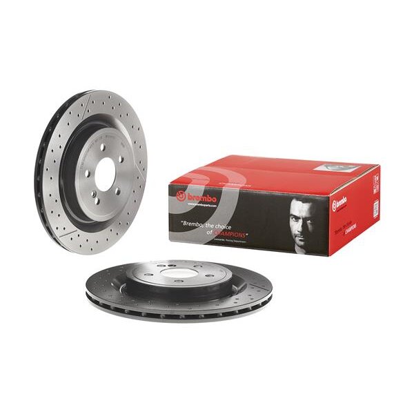 2 Disques De Frein Brembo Xtra Vernis Uv 09.b788.11