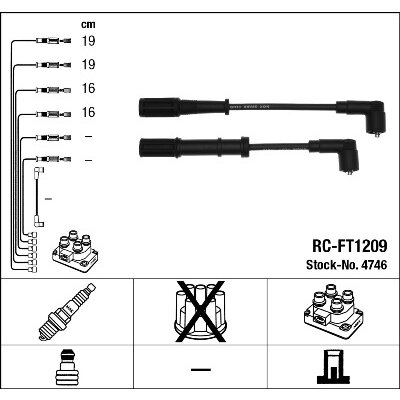 Faisceau D'allumage Ngk Rc-ft1209