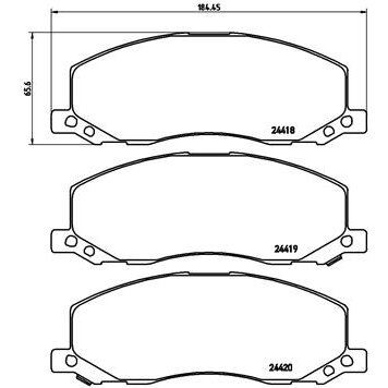 4 Plaquettes De Frein Brembo P59058