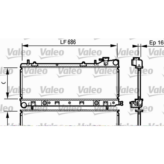 Radiateur De Refroidissement Valeo 734577