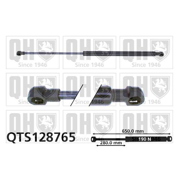 Vérin De Capot Quinton Hazell Qts128765