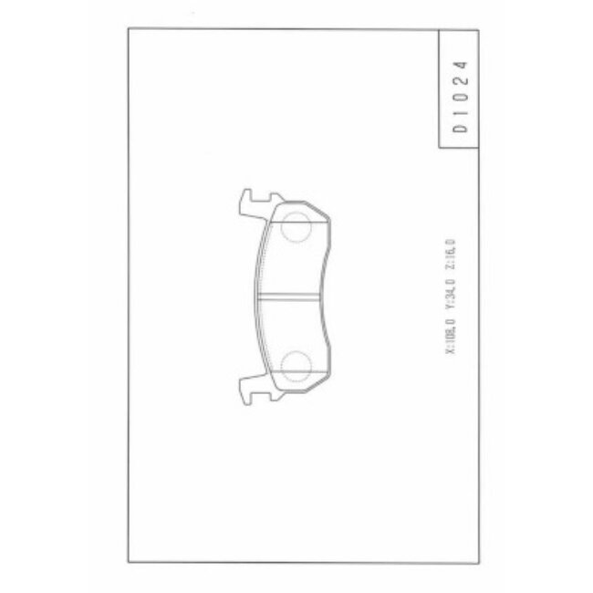 4 Plaquettes De Frein Nps N360n03