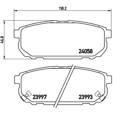4 Plaquettes De Frein Brembo P30023