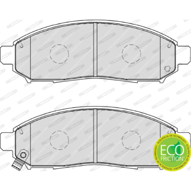 4 Plaquettes De Frein Ferodo Fdb1997