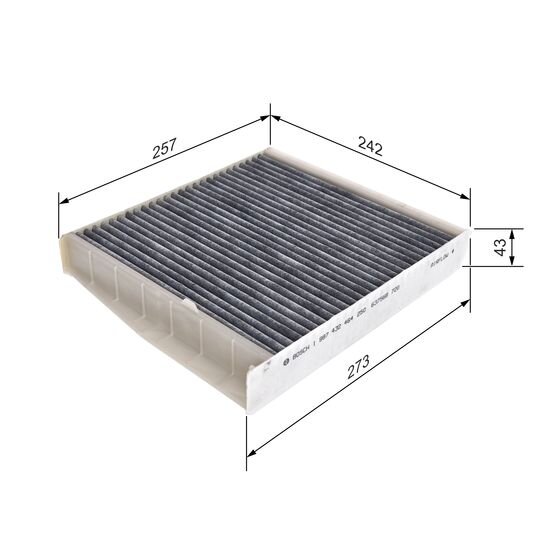 Filtre D'habitacle À Charbon Actif Bosch R2464