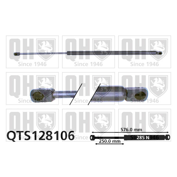 Vérin De Coffre Quinton Hazell Qts128106
