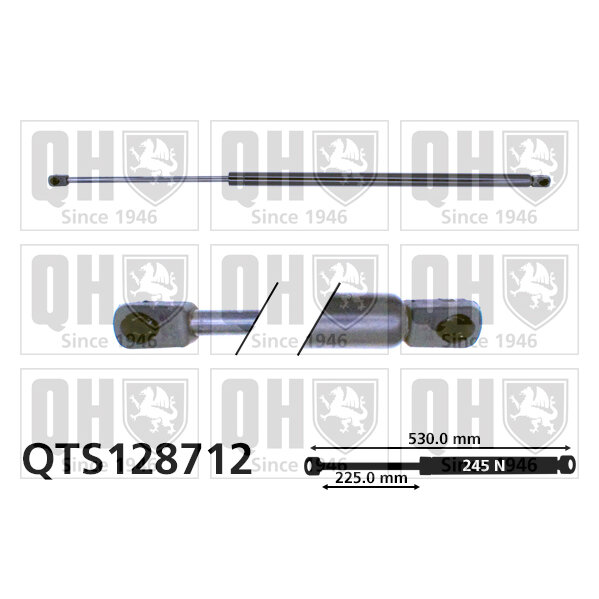 Vérin De Capot Quinton Hazell Qts128712