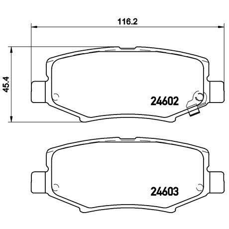 4 Plaquettes De Frein Brembo P18024
