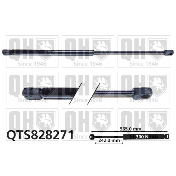 Vérin De Capot Quinton Hazell Qts828271