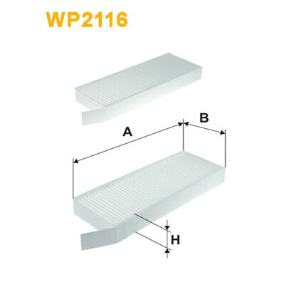 Filtre D'habitacle Standard Wix Filters Wp2116