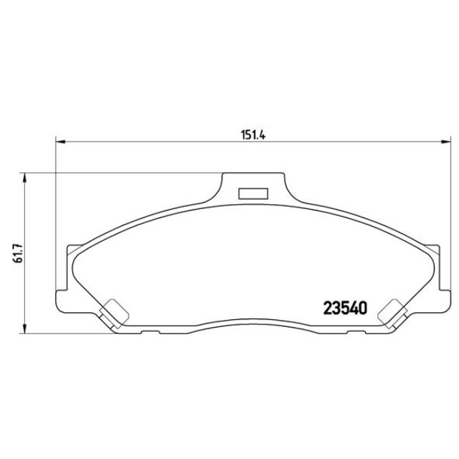 4 Plaquettes De Frein Brembo P24051