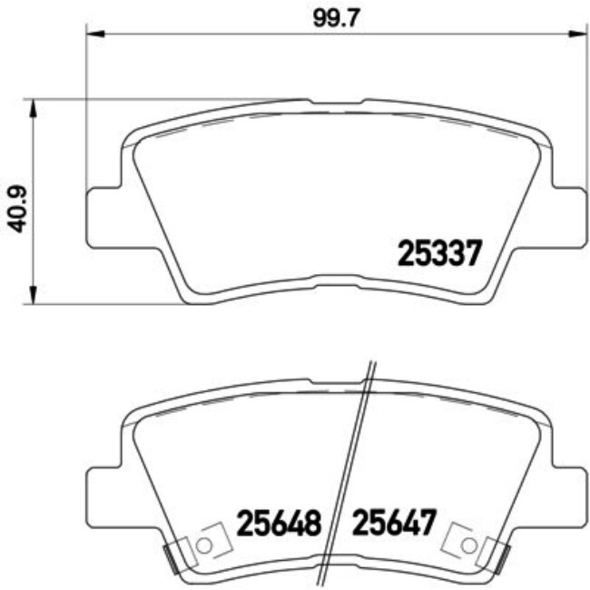 4 Plaquettes De Frein Brembo P30054