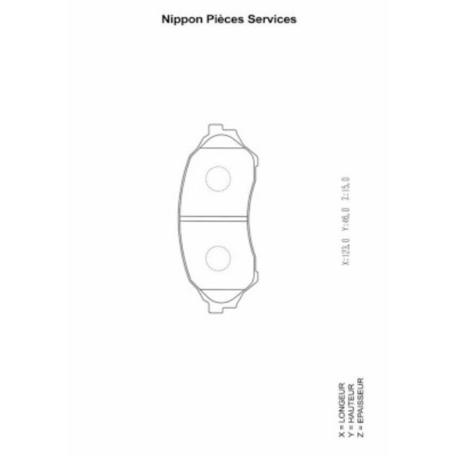 4 Plaquettes De Frein Nps M360a47