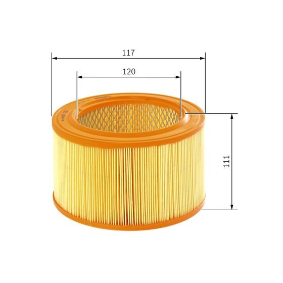 Filtro Aria Blue Print ADD62224 per Daihatsu Piaggio
