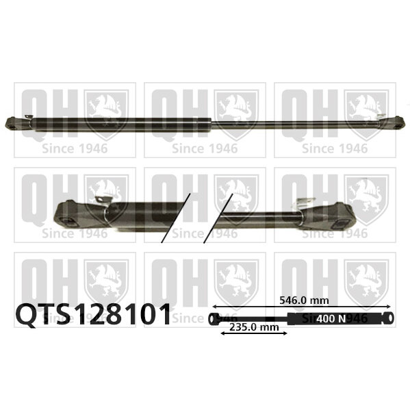 Vérin De Coffre Quinton Hazell Qts128101