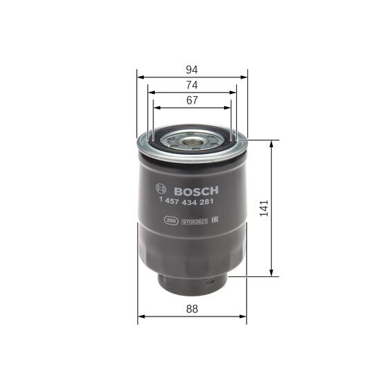 Filtre À Carburant Bosch 1457434281