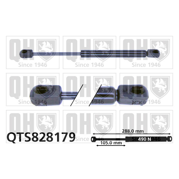 Vérin De Capot Quinton Hazell Qts828179