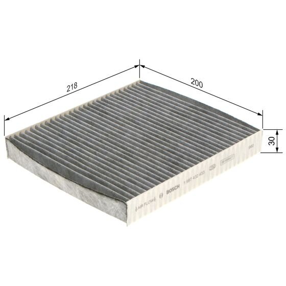 Filtre D'habitacle À Charbon Actif Bosch R2433
