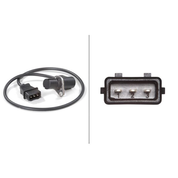 Sensore Albero A Camme HELLA 6PU 009 121-301 – 12V, 3 Poli, Per BMW E34/E36, Qualità OEM