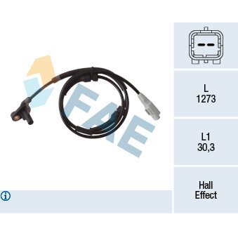 Capteur De Vitesse De Roue Abs Fae 78403