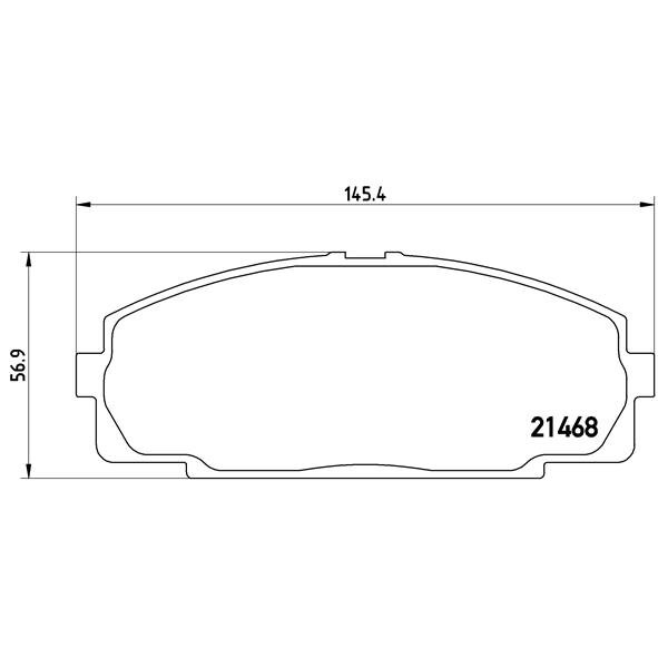 4 Plaquettes De Frein Brembo P83092