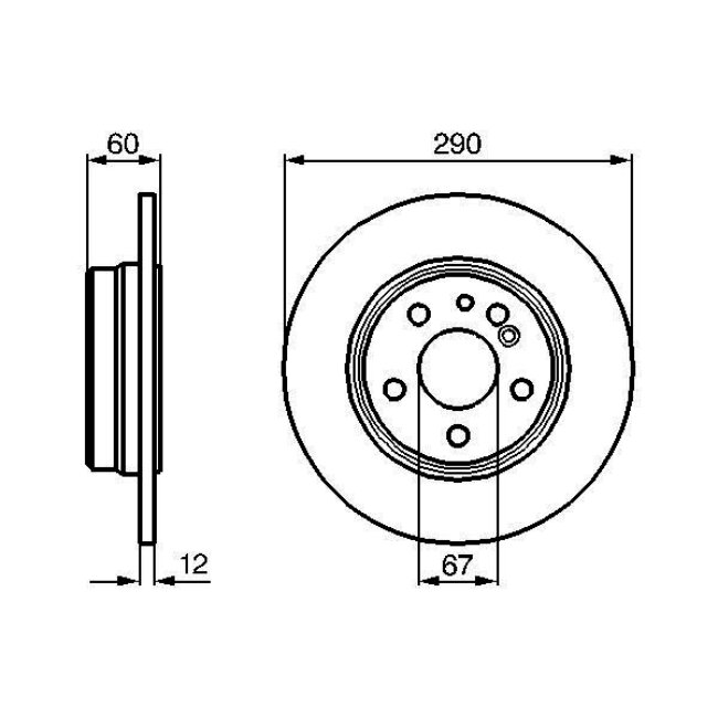 2 Disques De Frein Bosch 0986478607