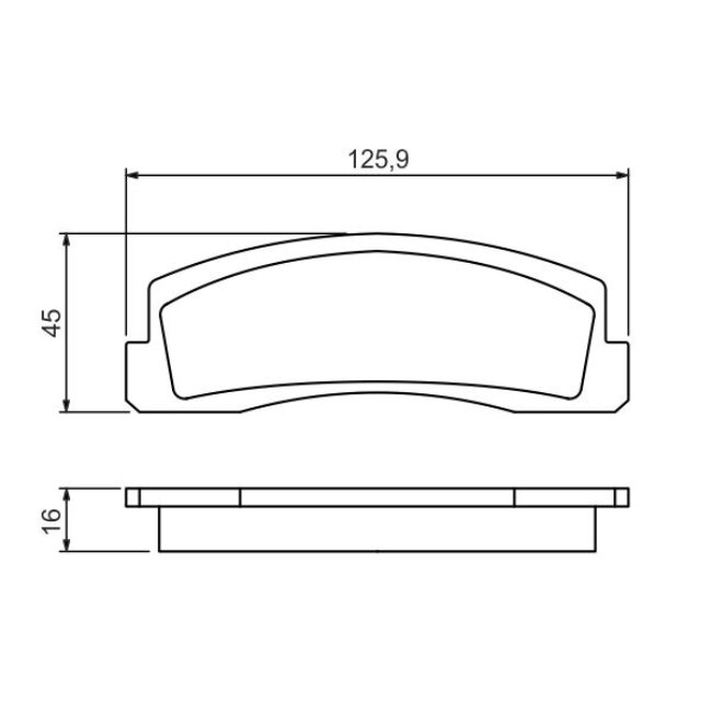 4 Plaquettes De Frein Bosch 0986494462