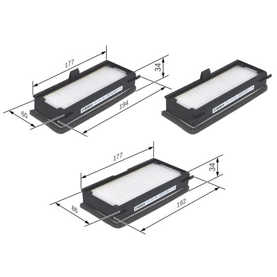 Filtre D'habitacle Pollen Bosch M2060
