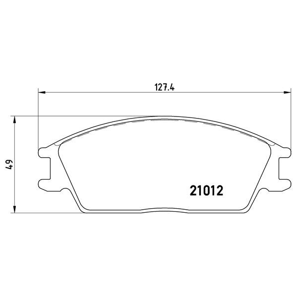 4 Plaquettes De Frein Brembo P30001
