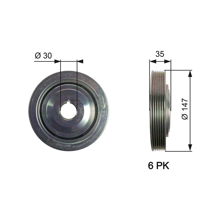 Poulie Damper Gates Tvd1101