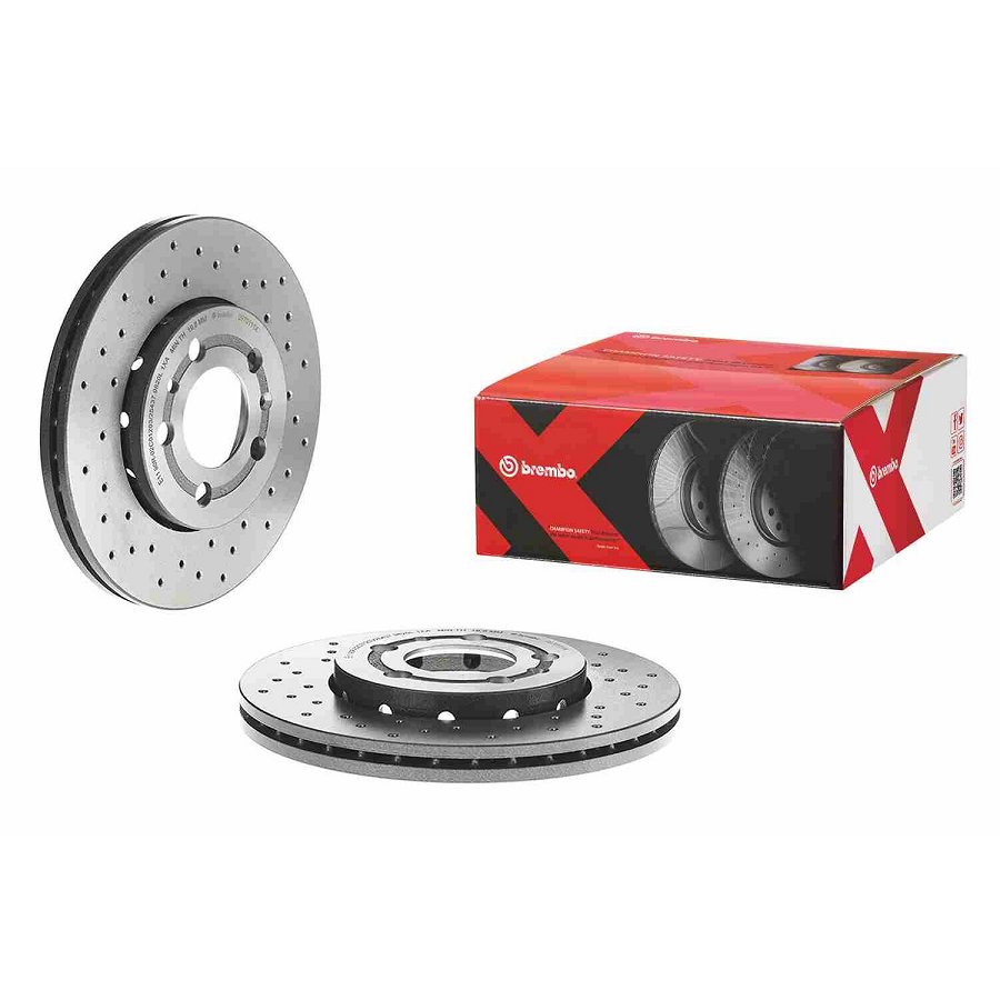 2 Disques De Frein Brembo Xtra Vernis Uv 09.7011.1x