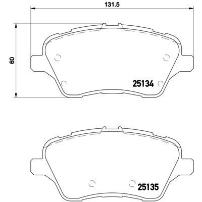 4 Plaquettes De Frein Brembo P24151