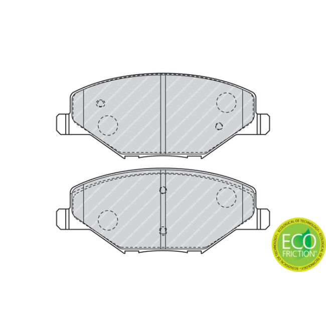 4 Plaquettes De Frein Ferodo Fdb4590