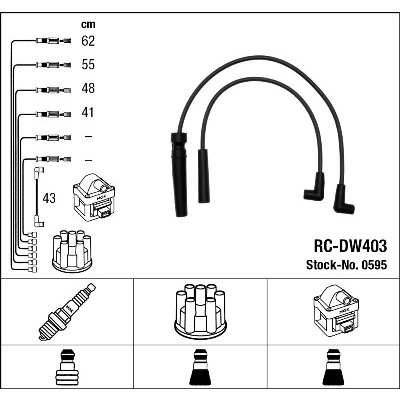 Faisceau D'allumage Ngk Rc-dw403