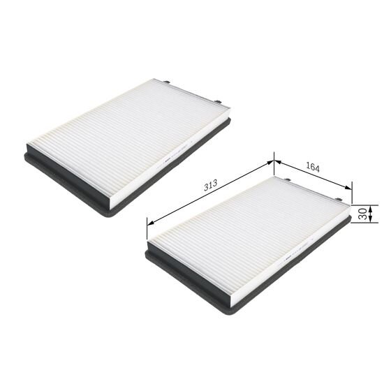 Filtre D'habitacle Pollen Bosch M2103