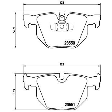 4 Plaquettes De Frein Brembo P06039
