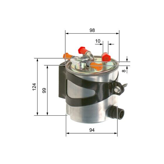Filtre À Carburant Bosch F026402125