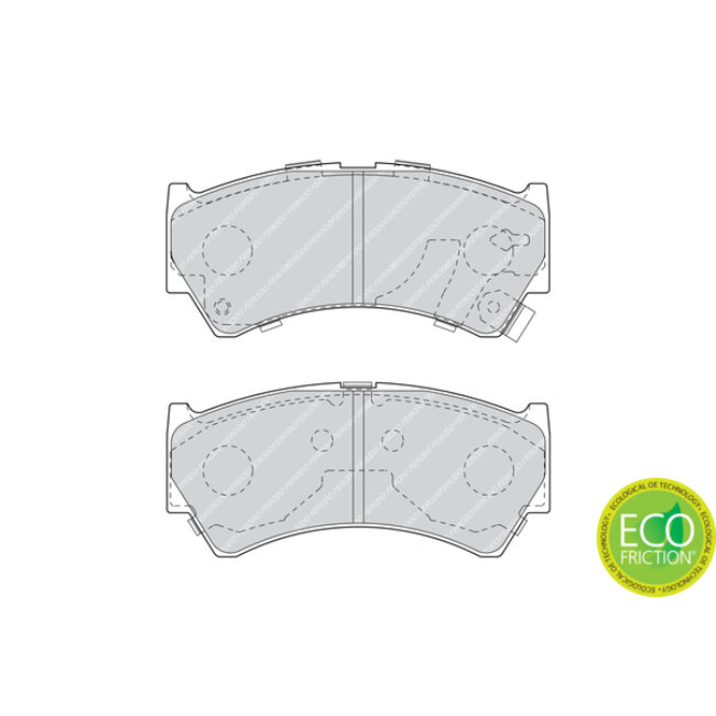 4 Plaquettes De Frein Ferodo Fdb1551