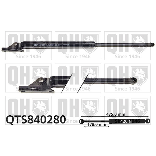 Vérin De Coffre Quinton Hazell Qts840280
