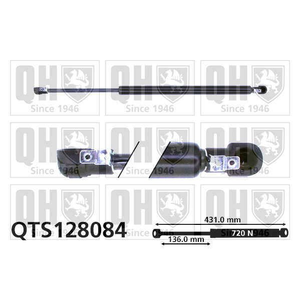 Vérin De Coffre Quinton Hazell Qts128084