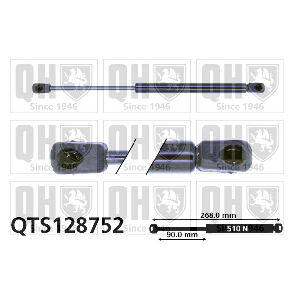 Vérin De Coffre Quinton Hazell Qts128752