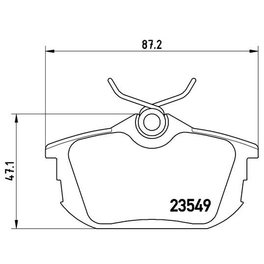 4 Plaquettes De Frein Brembo P54023