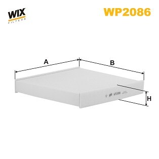 Filtre D'habitacle Standard Wix Wp2086